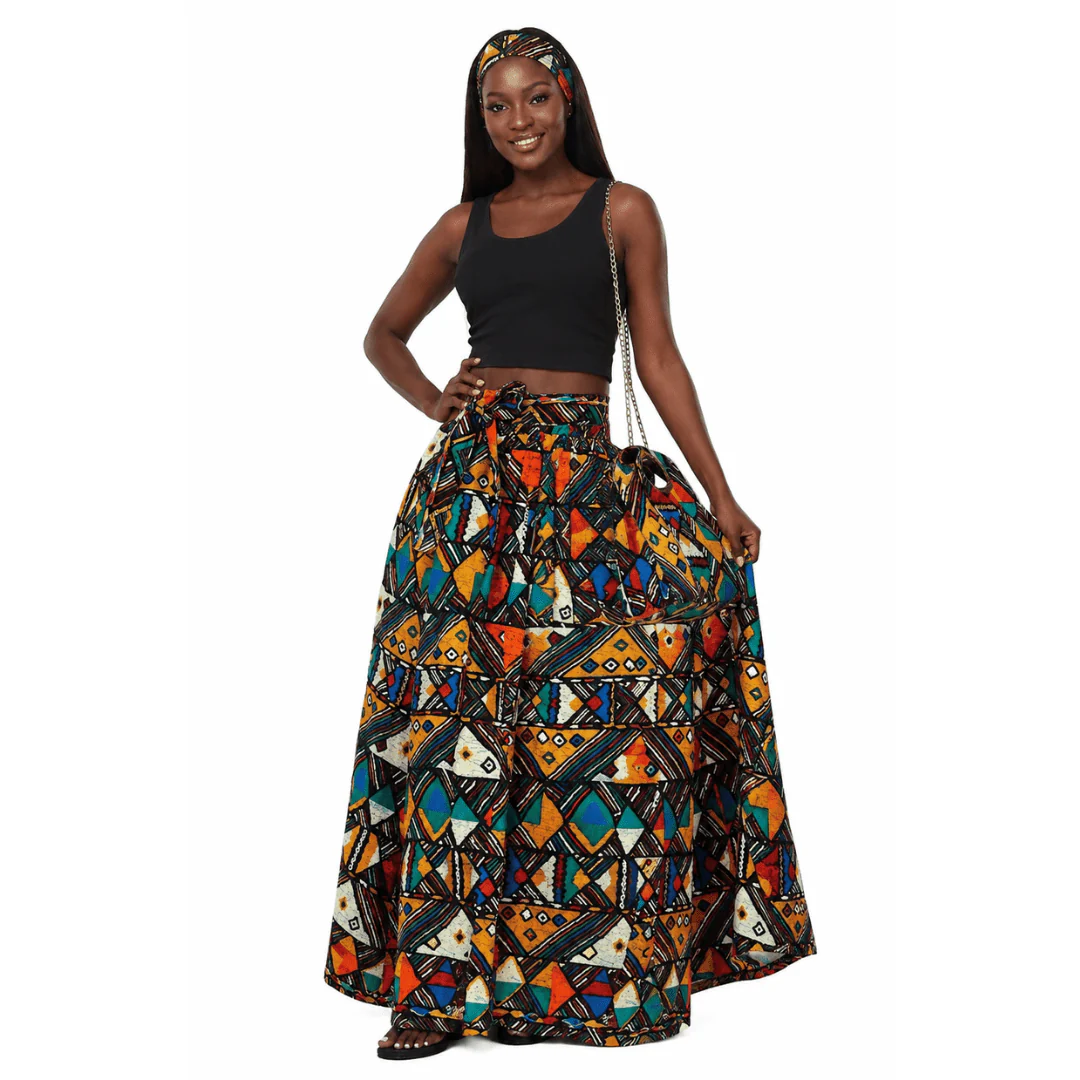 Pack this up! Maxi Skirt & Shoulder Bag Set