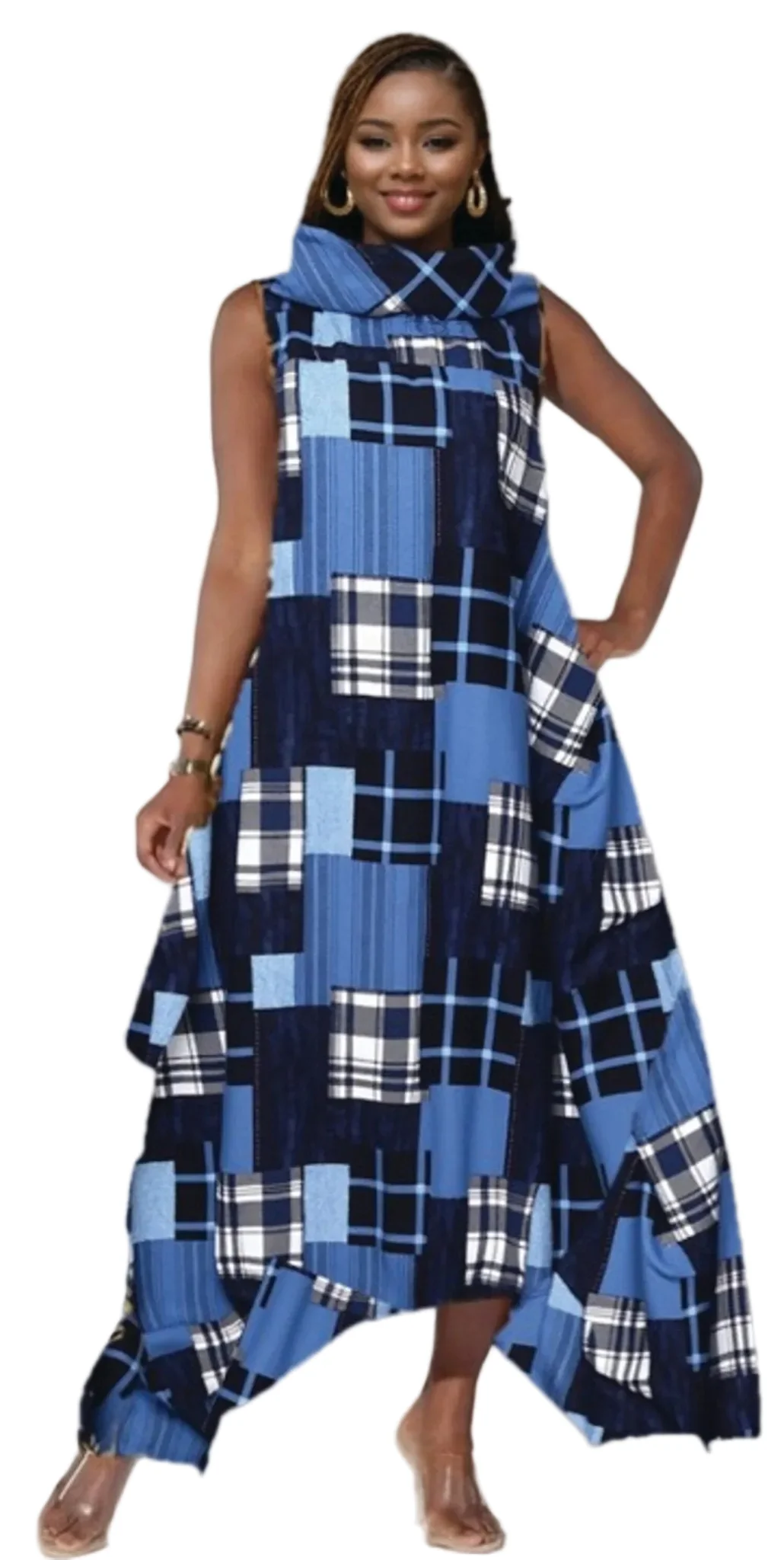 Patchwork Convertible Jumpsuit Dress by Studio EY - Image 2
