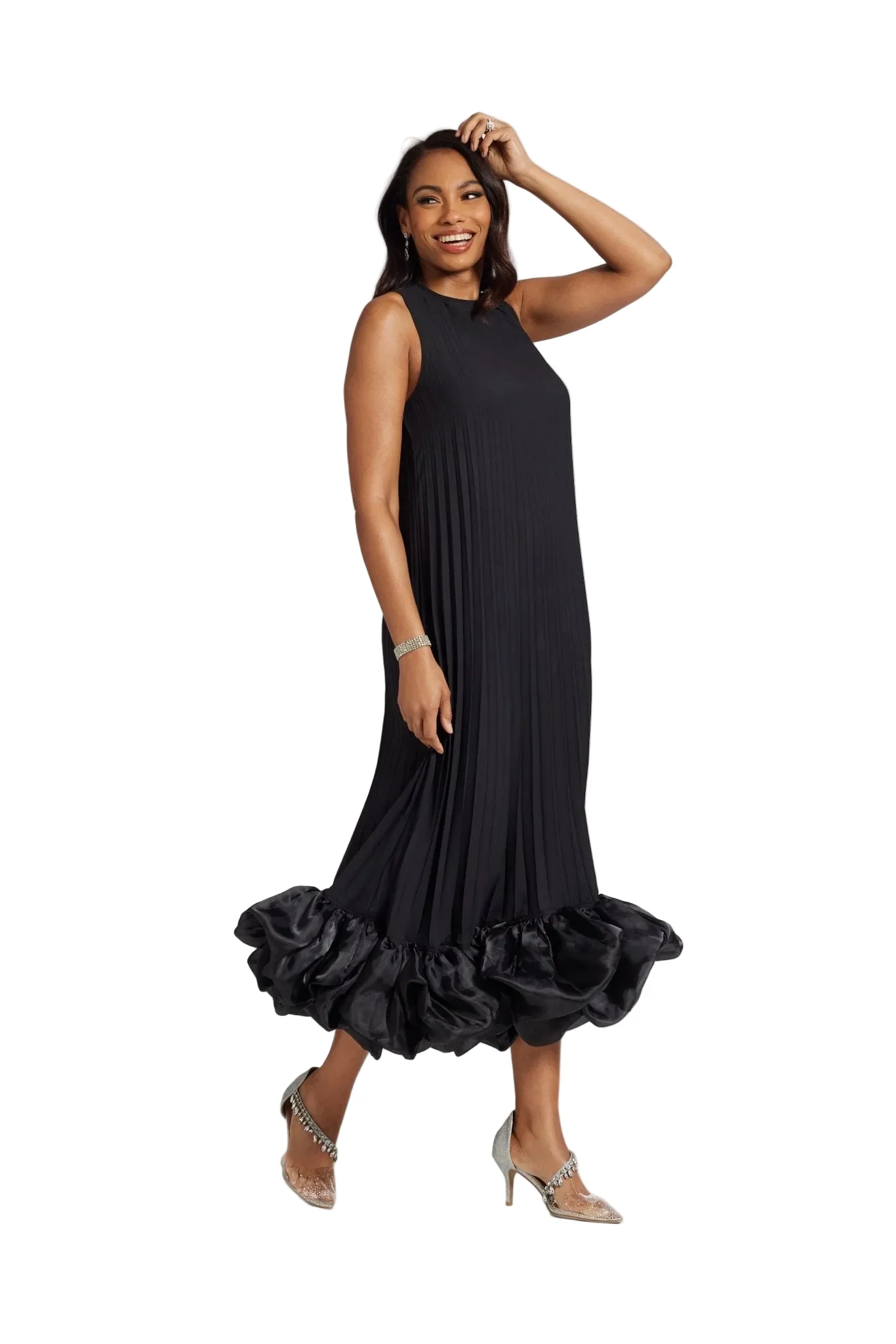 Pleats 'N' Ruffles Maxi Dress by Studio EY - Image 3
