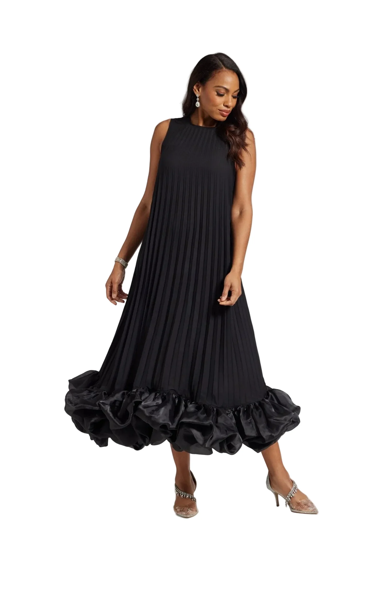 Pleats 'N' Ruffles Maxi Dress by Studio EY - Image 4