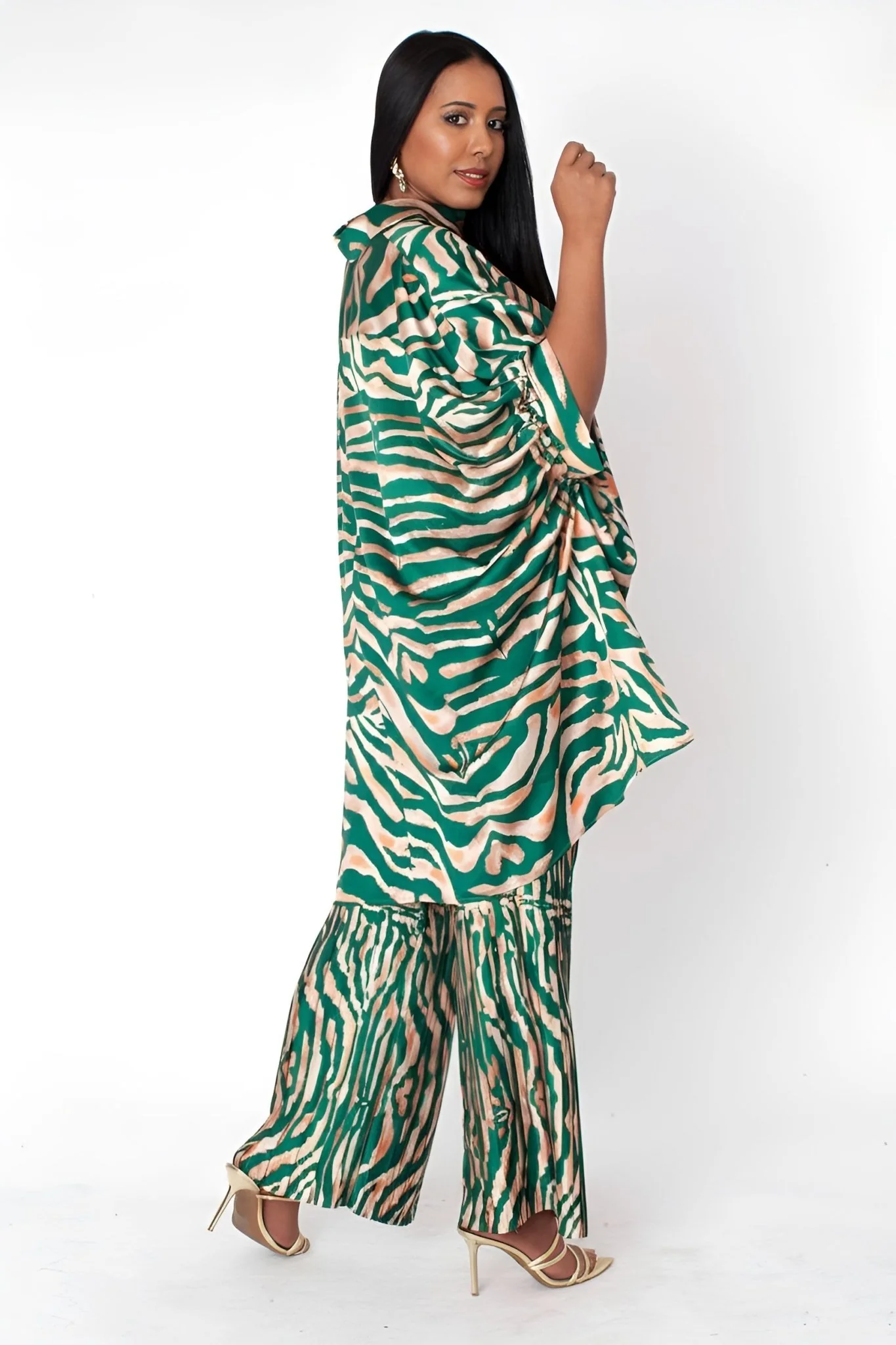 Printed Lounge Pant Set - 82797 - Image 2