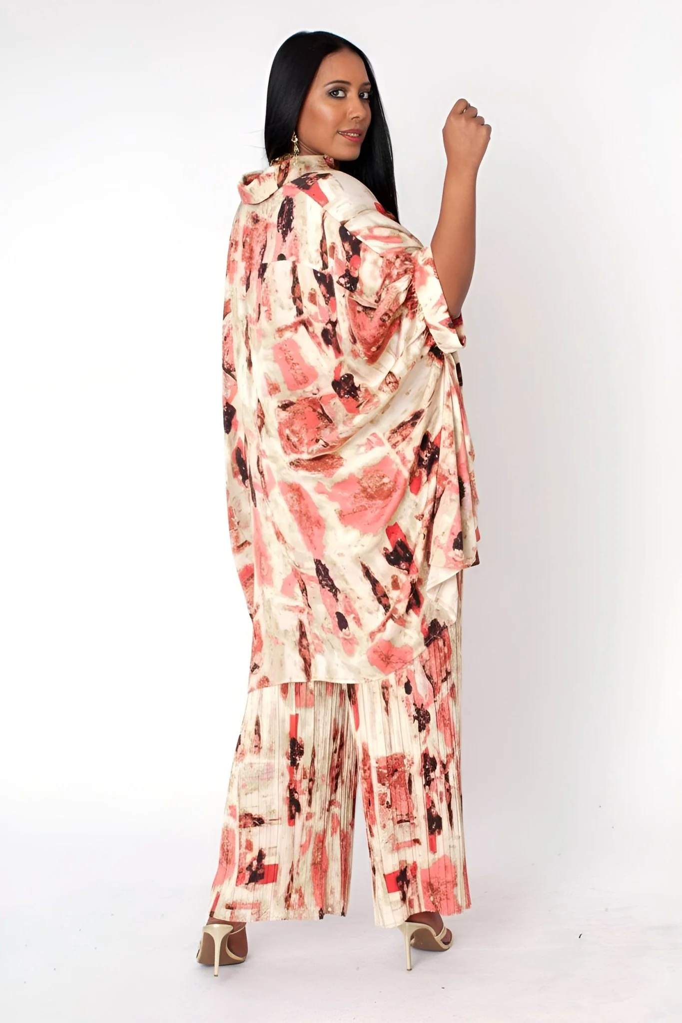 Printed Lounge Pant Set - 82797 - Image 4
