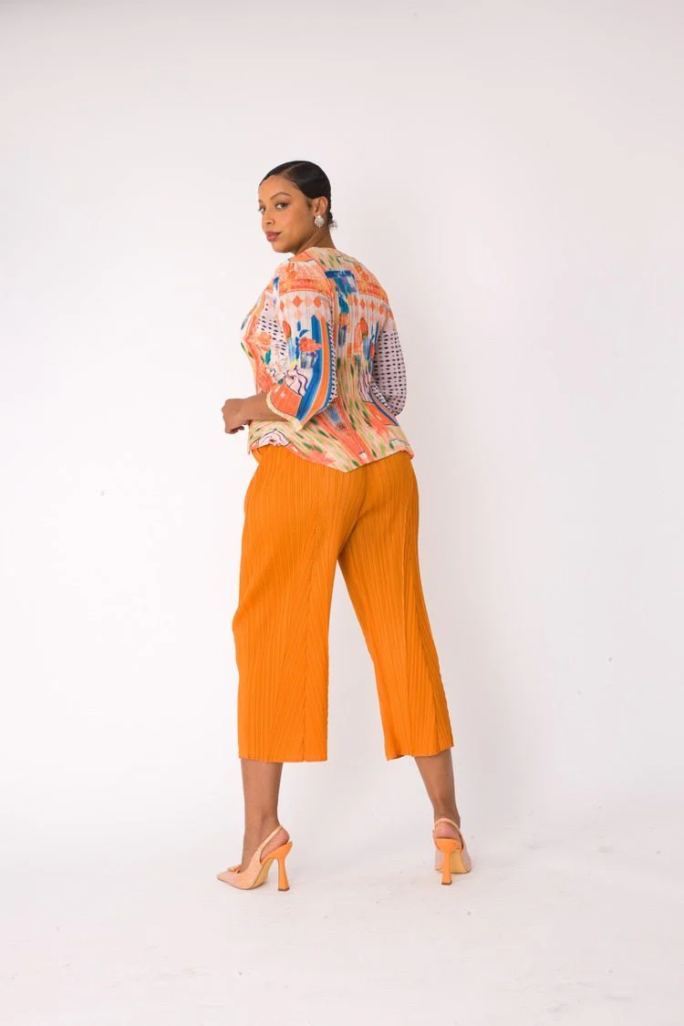 Printed Top and Palazzo Pants Set- 82763 - Image 4