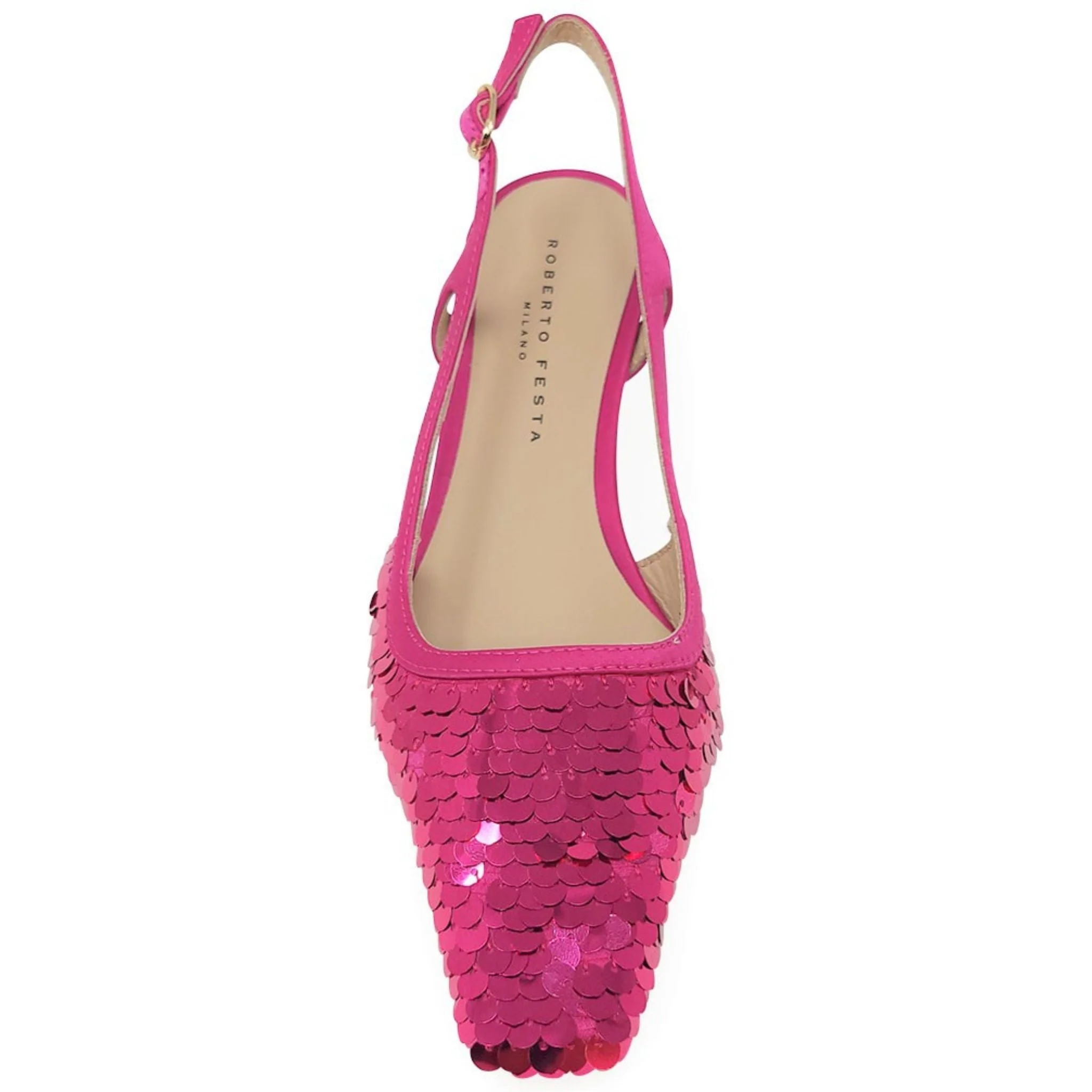 Roberto Festa Fuchsia Sequence Snip Slingback Heel - Image 4