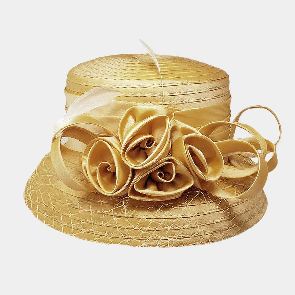 Rose Accented Dressy Hat - Image 3
