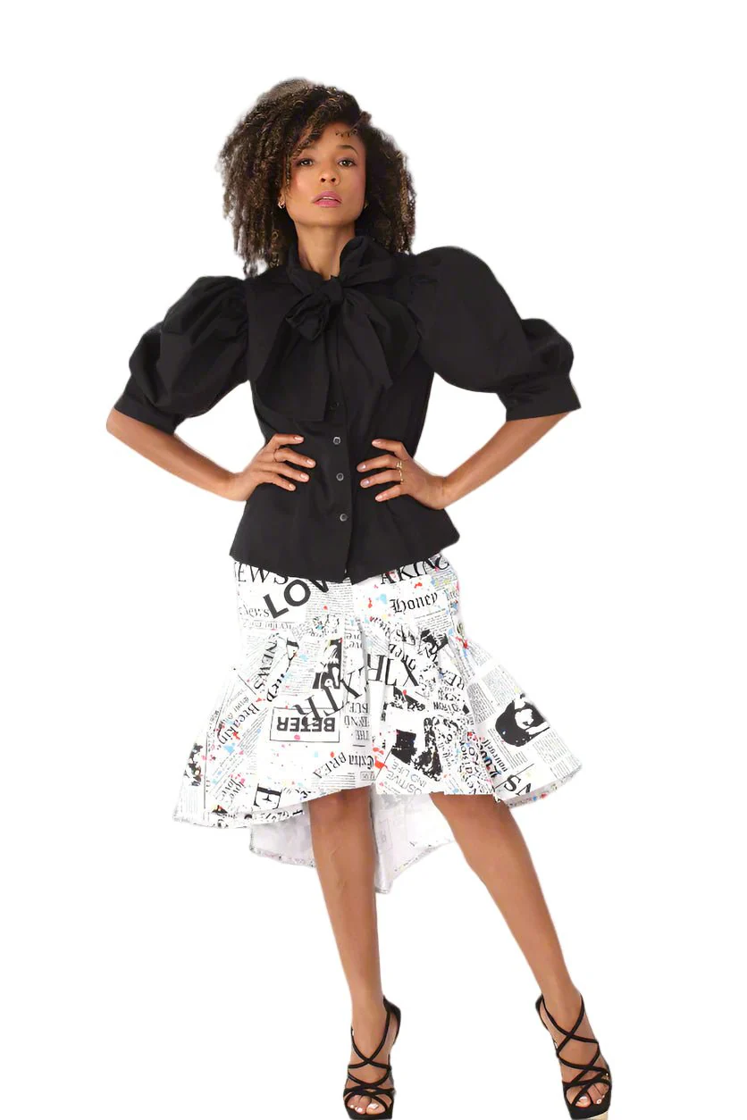 Ruffle Midi Skirt- 81886