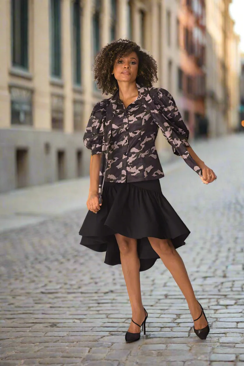 Ruffle Midi Skirt- 81886 - Image 8