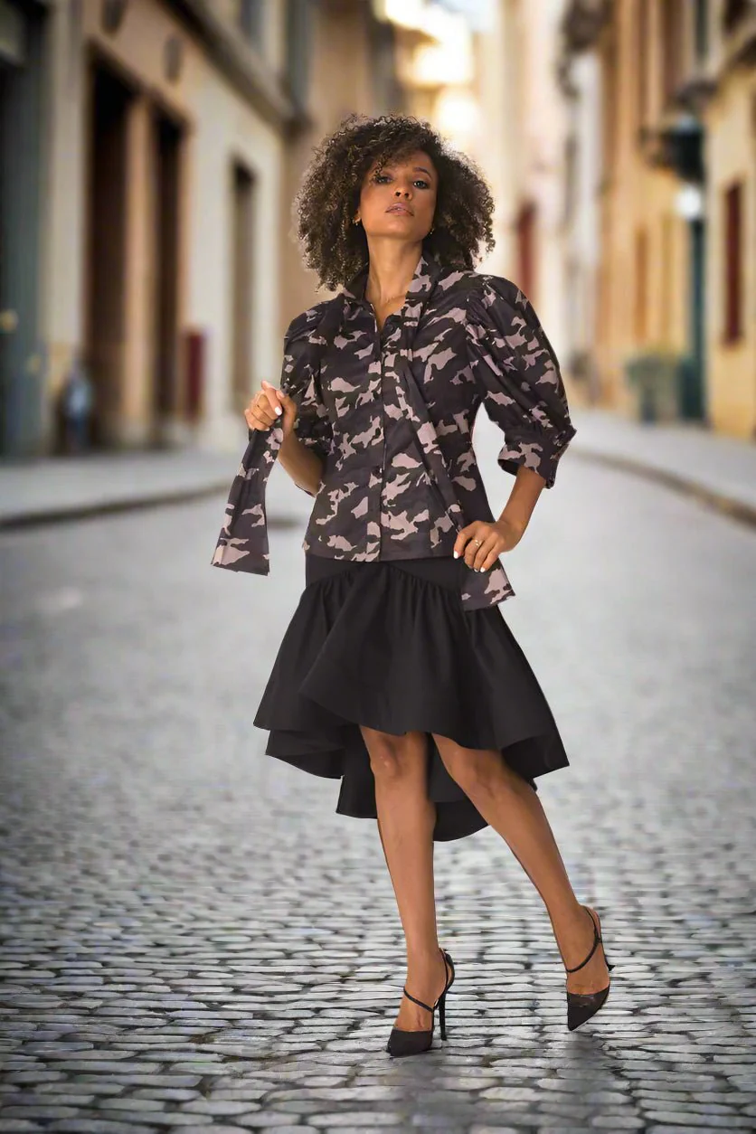 Ruffle Midi Skirt- 81886 - Image 9