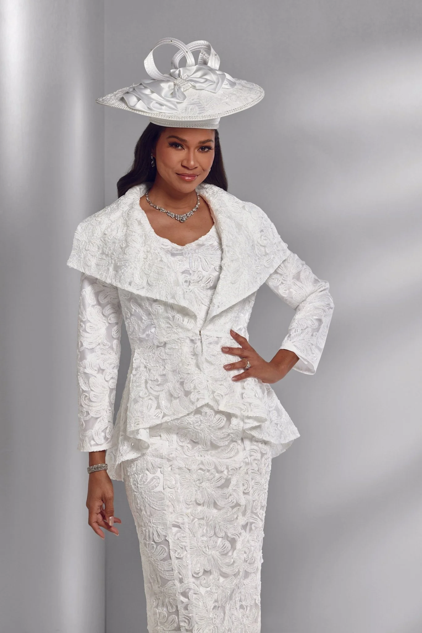 Ruffled Soutache Hi-Low Jacket Dress by EY Boutique - Image 3