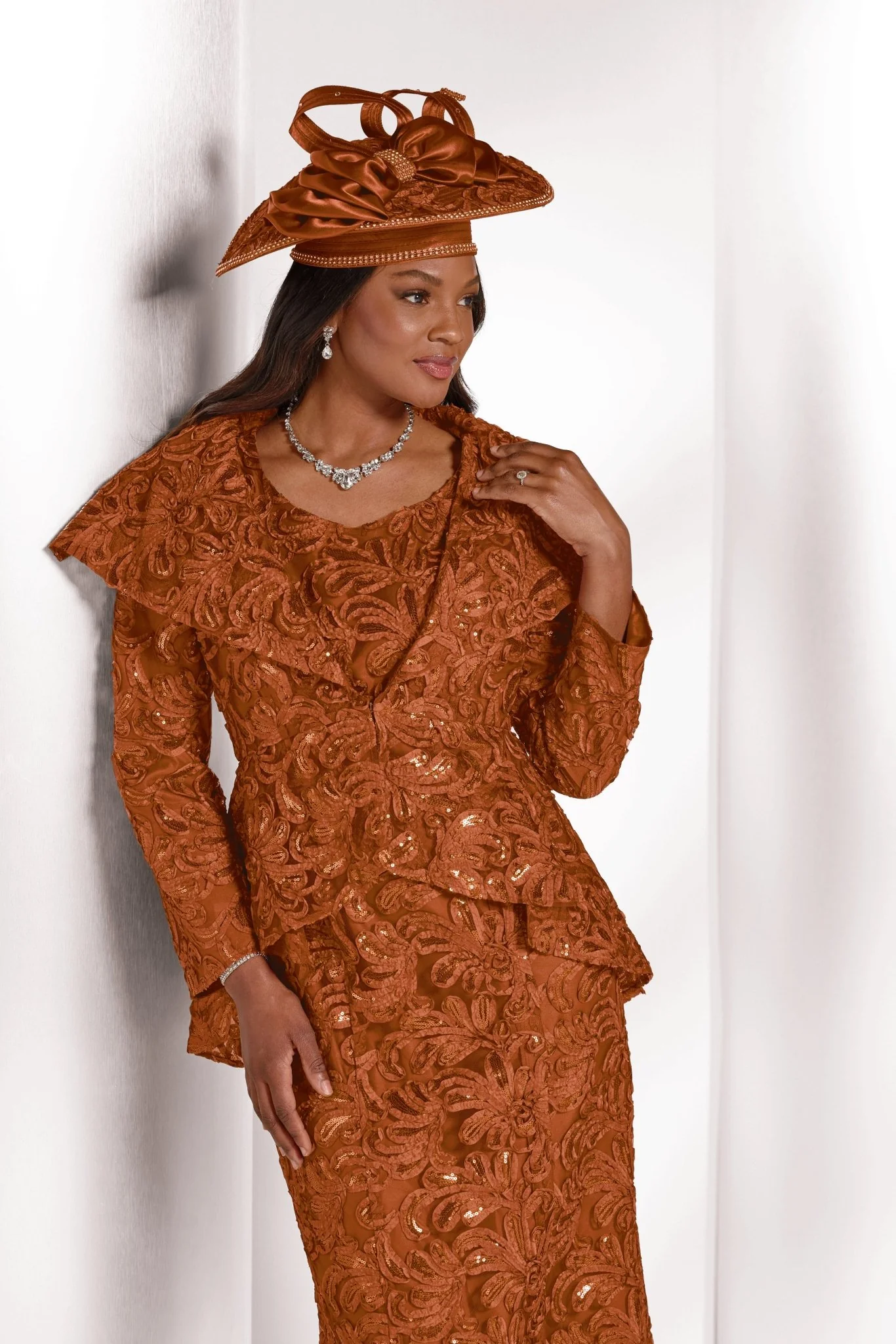 Ruffled Soutache Hi-Low Jacket Dress by EY Boutique - Image 7