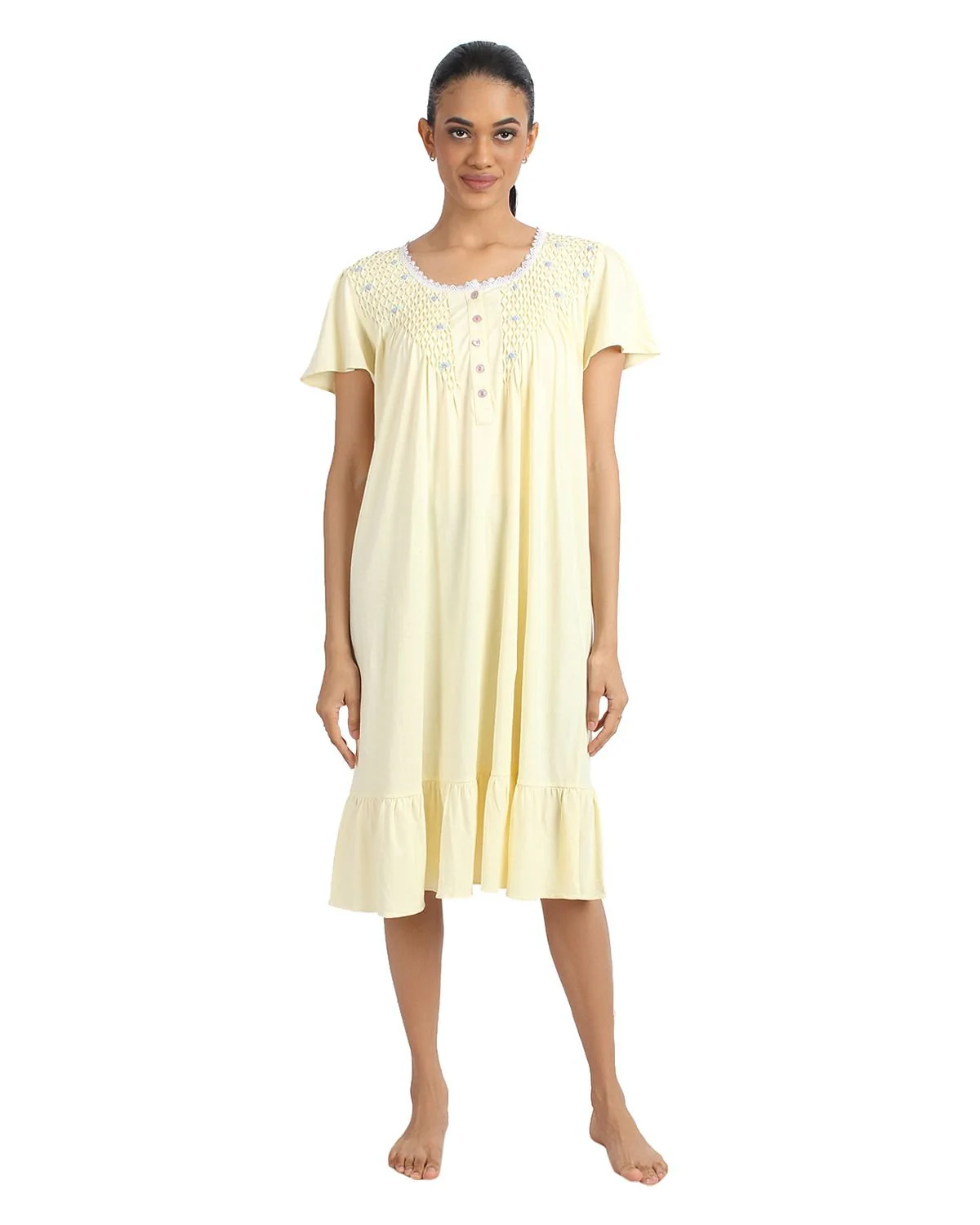 Pretty Touches Embroidered Nightgown by Sante