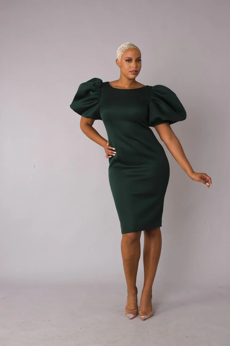 Scuba Midi Dress - 8785 - Image 2