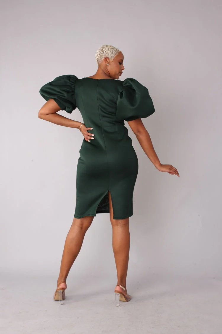 Scuba Midi Dress - 8785 - Image 4