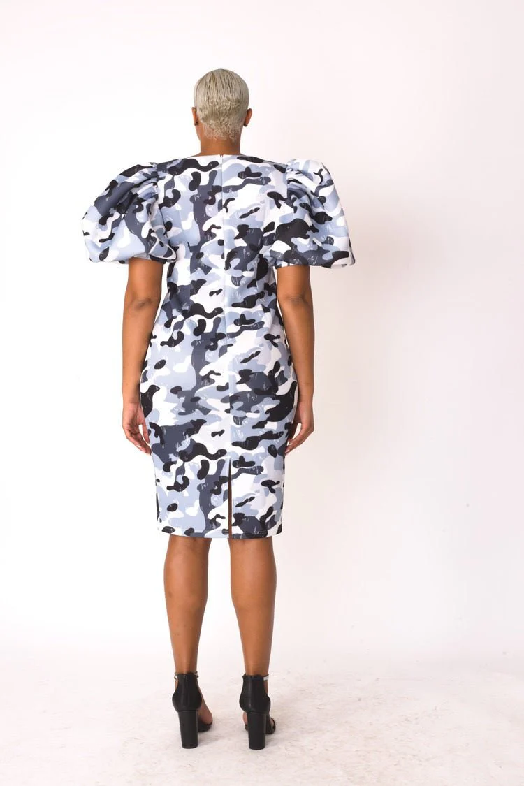 Scuba Midi Dress - 8785 - Image 6