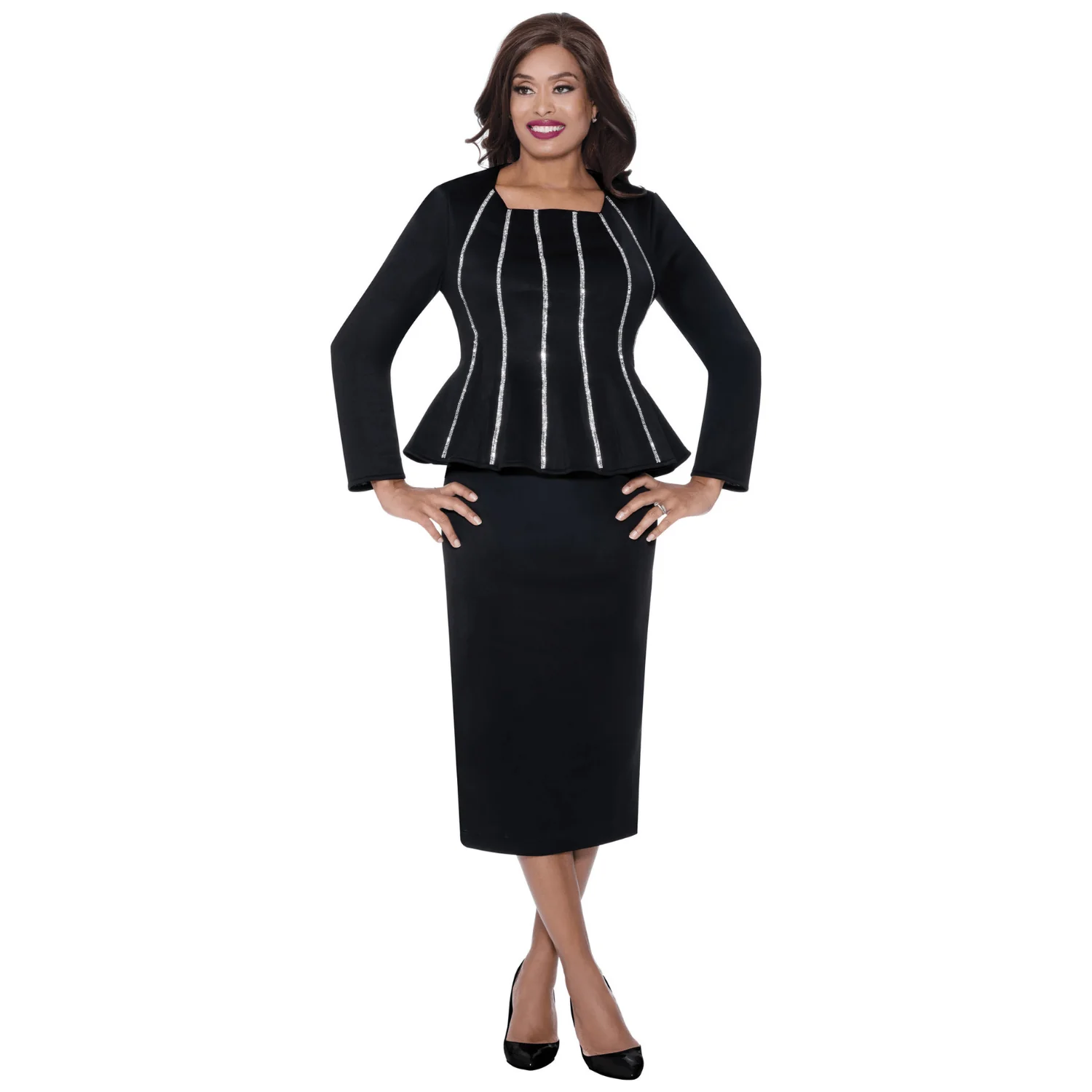 Scuba Skirt Pet with Peplum Top SL600292 - Image 2