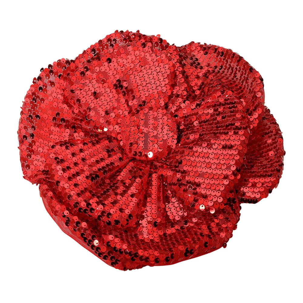 Sequin Flower Fascinator / Pin Brooch / Hair Band / Headband - Image 3