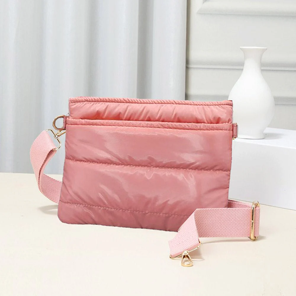 Solid Puffer Crossbody Bag - Image 11