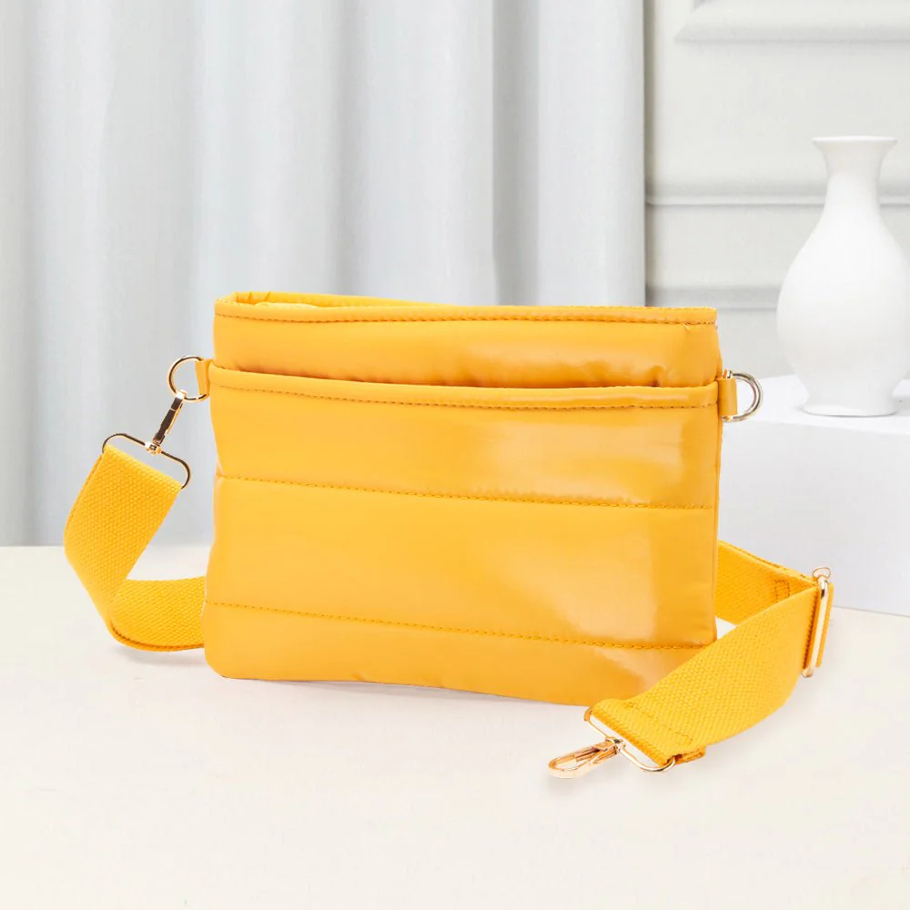 Solid Puffer Crossbody Bag - Image 12