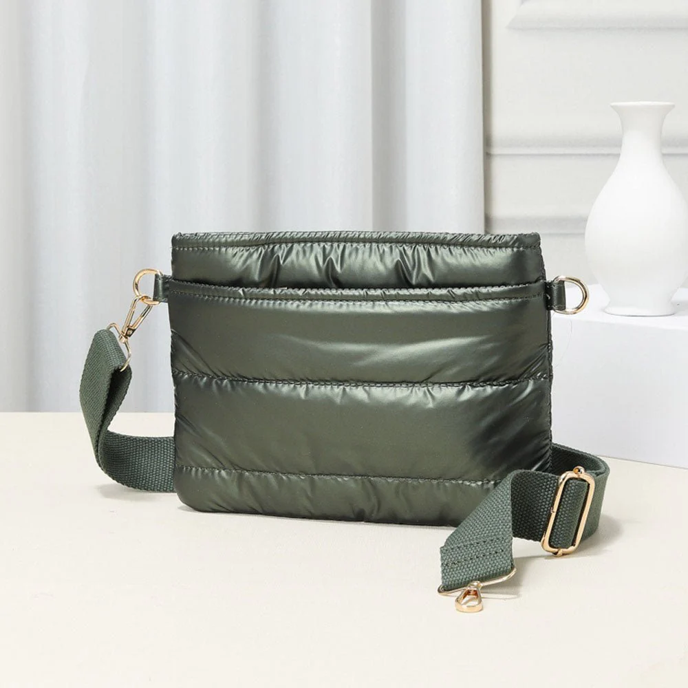 Solid Puffer Crossbody Bag - Image 4