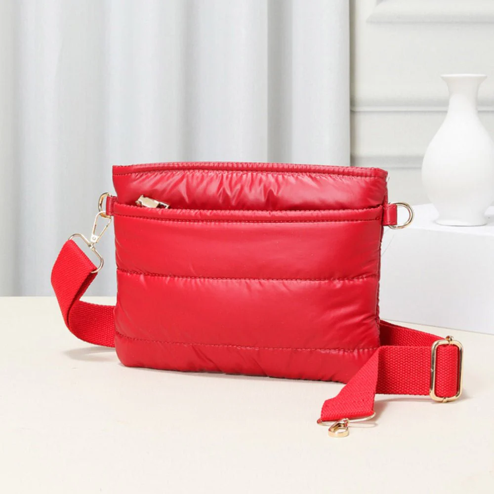 Solid Puffer Crossbody Bag - Image 5