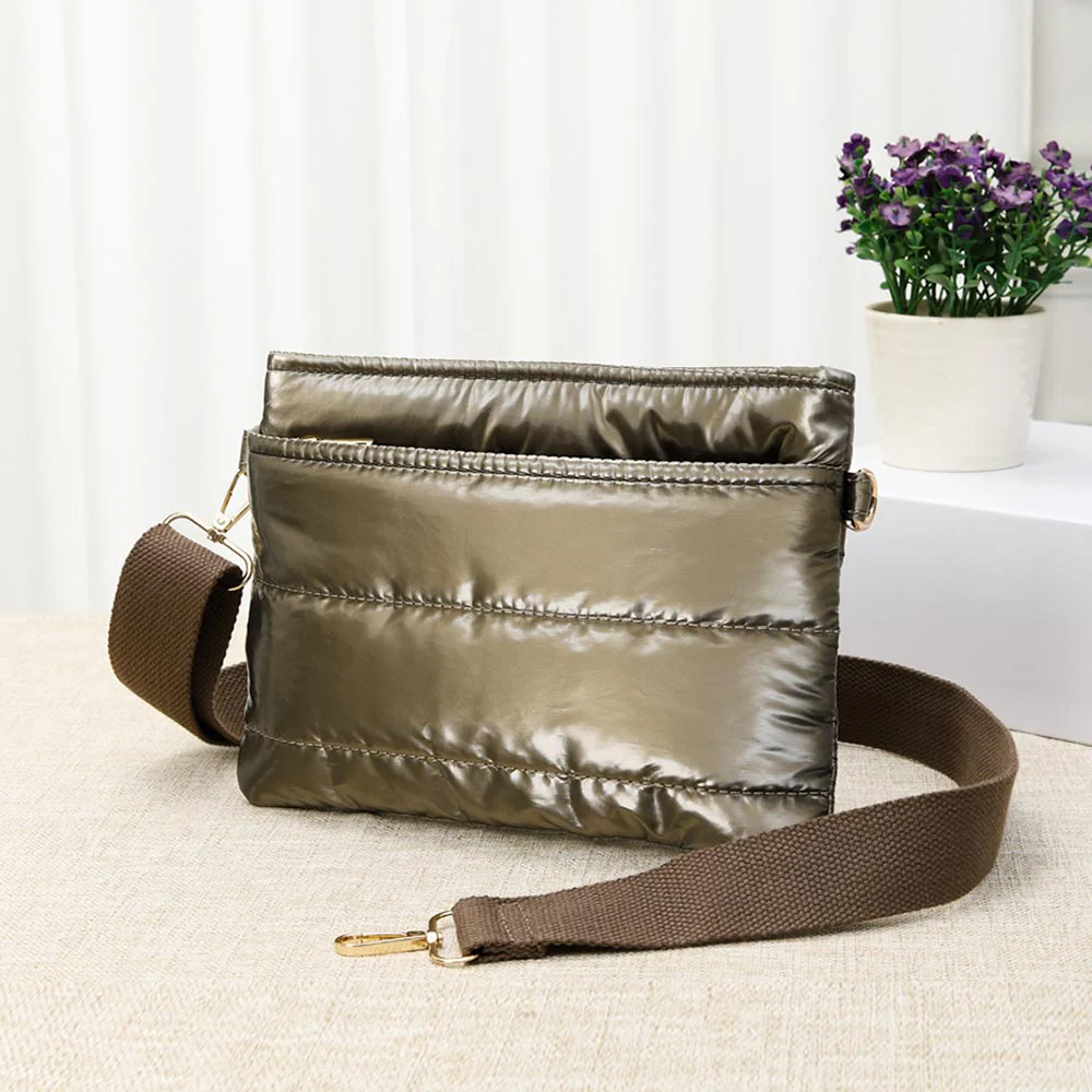 Solid Puffer Crossbody Bag - Image 8