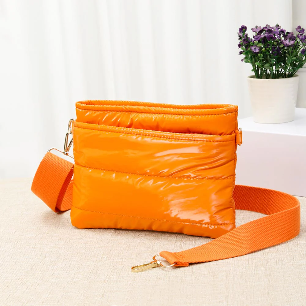 Solid Puffer Crossbody Bag - Image 9