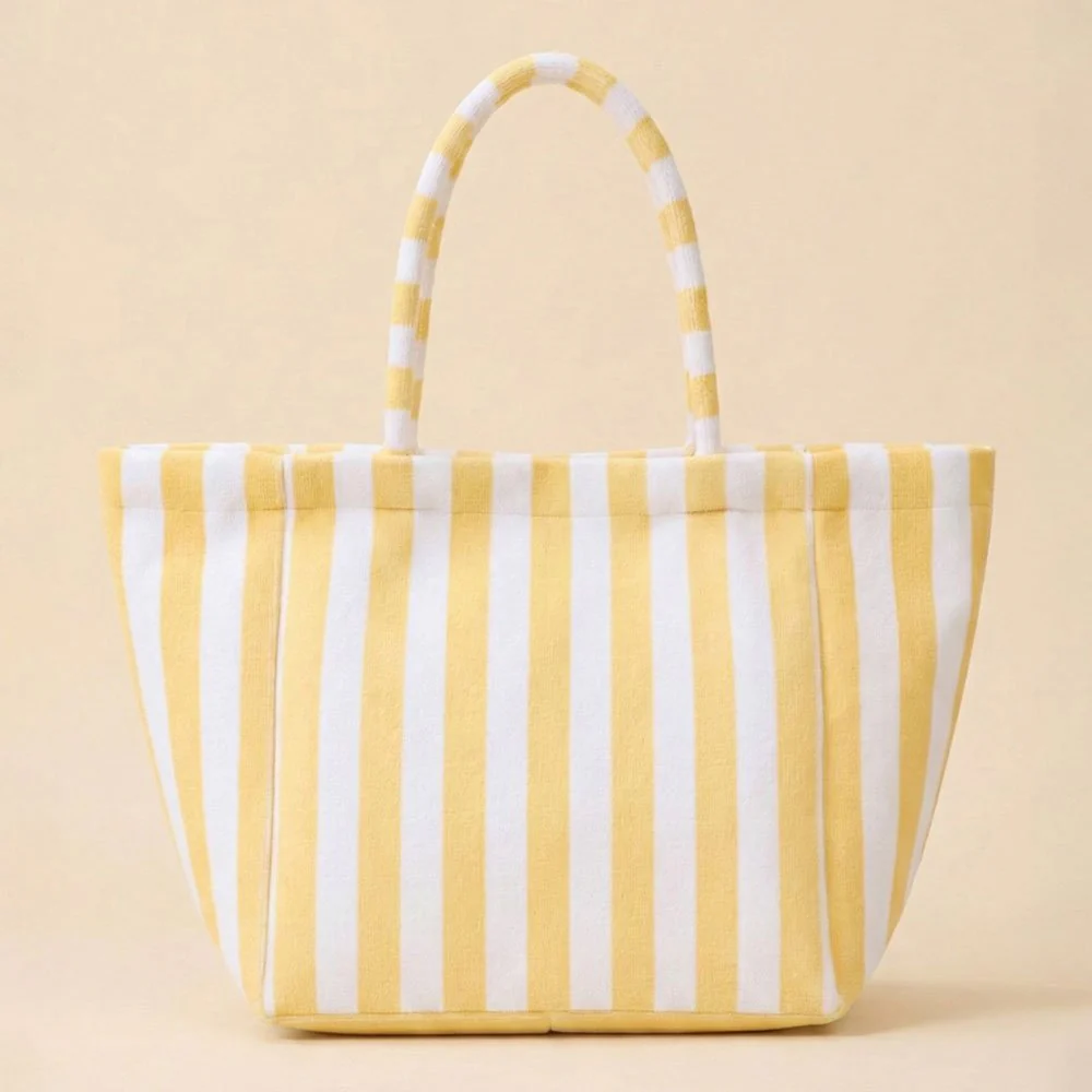 Striped Terry Tote Bag - Image 4