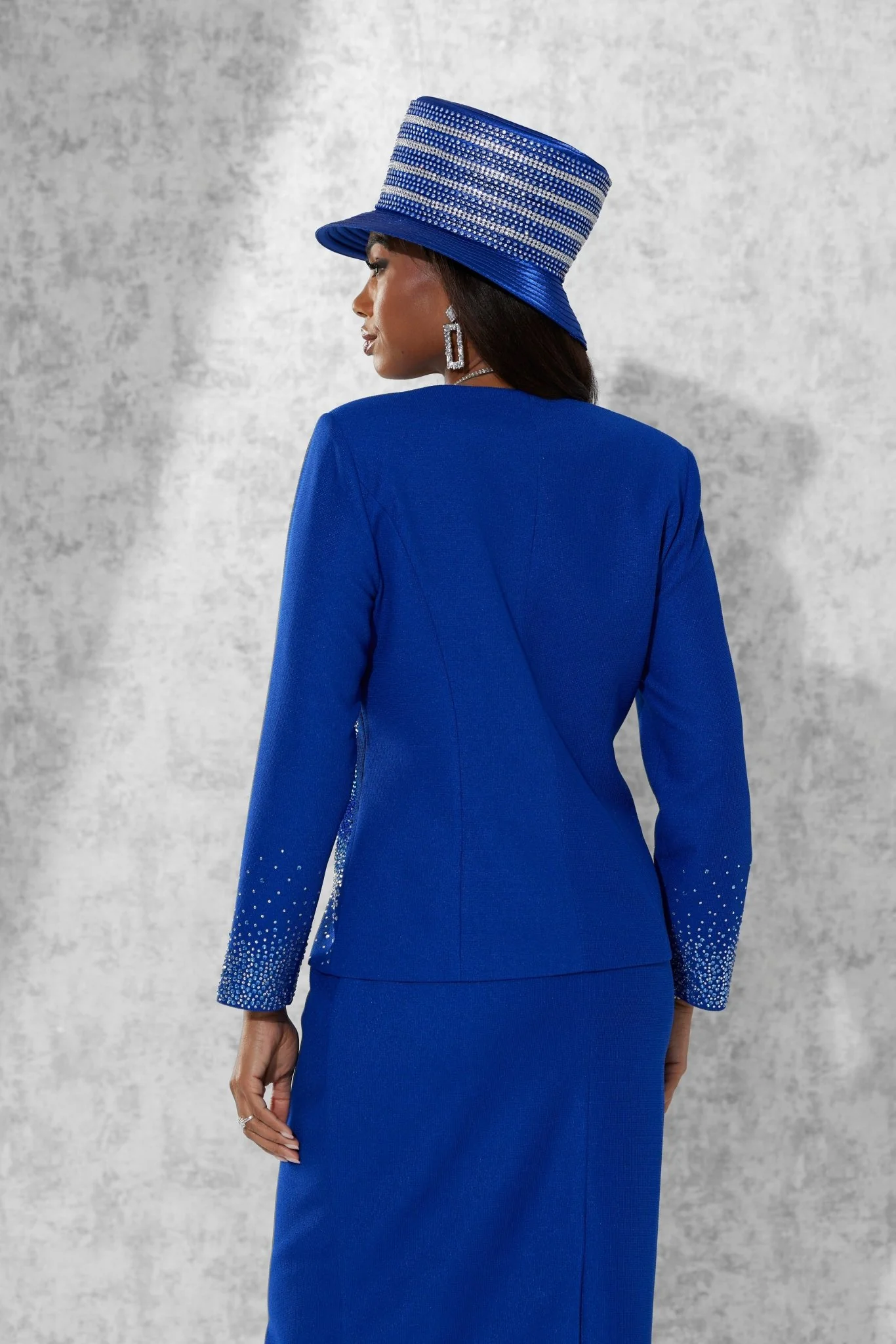 Stripes of Shine Knit Suit by Dorinda Clarke Cole - Image 2
