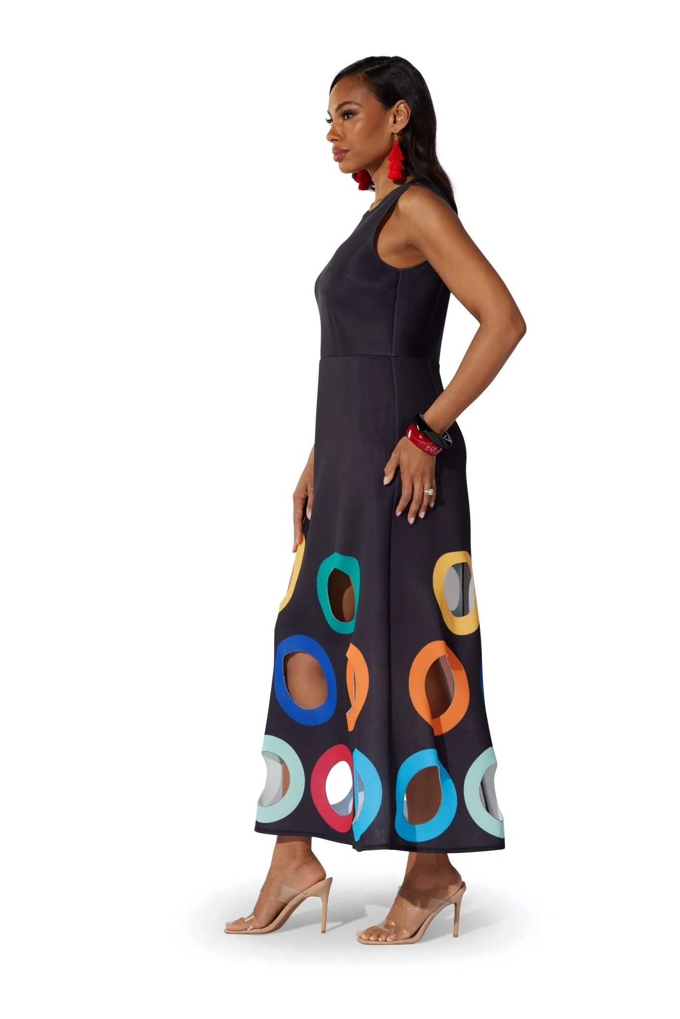 Circle Cutouts Maxi Dress by Studio EY - Image 3