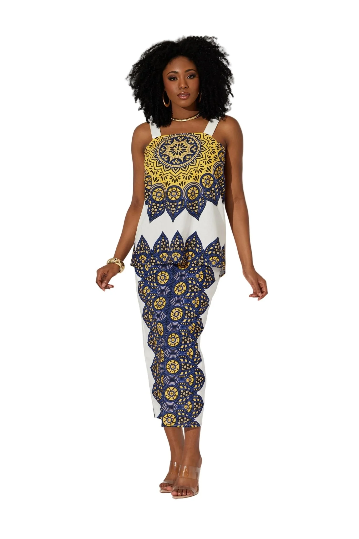 Cultural Motif Midi Dress by Studio EY - Image 2