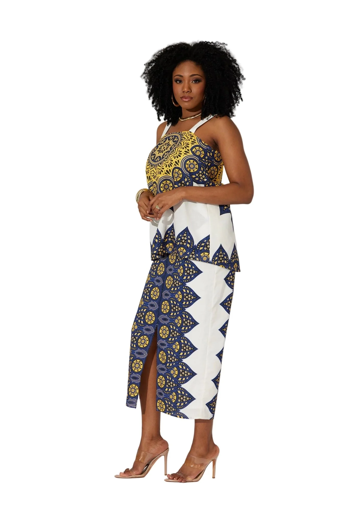 Cultural Motif Midi Dress by Studio EY - Image 3