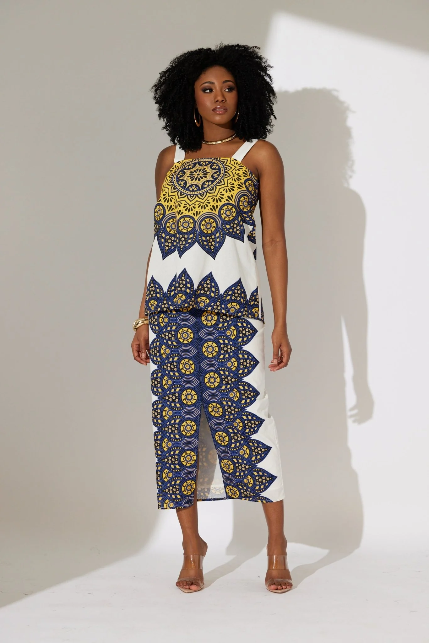 Cultural Motif Midi Dress by Studio EY - Image 4