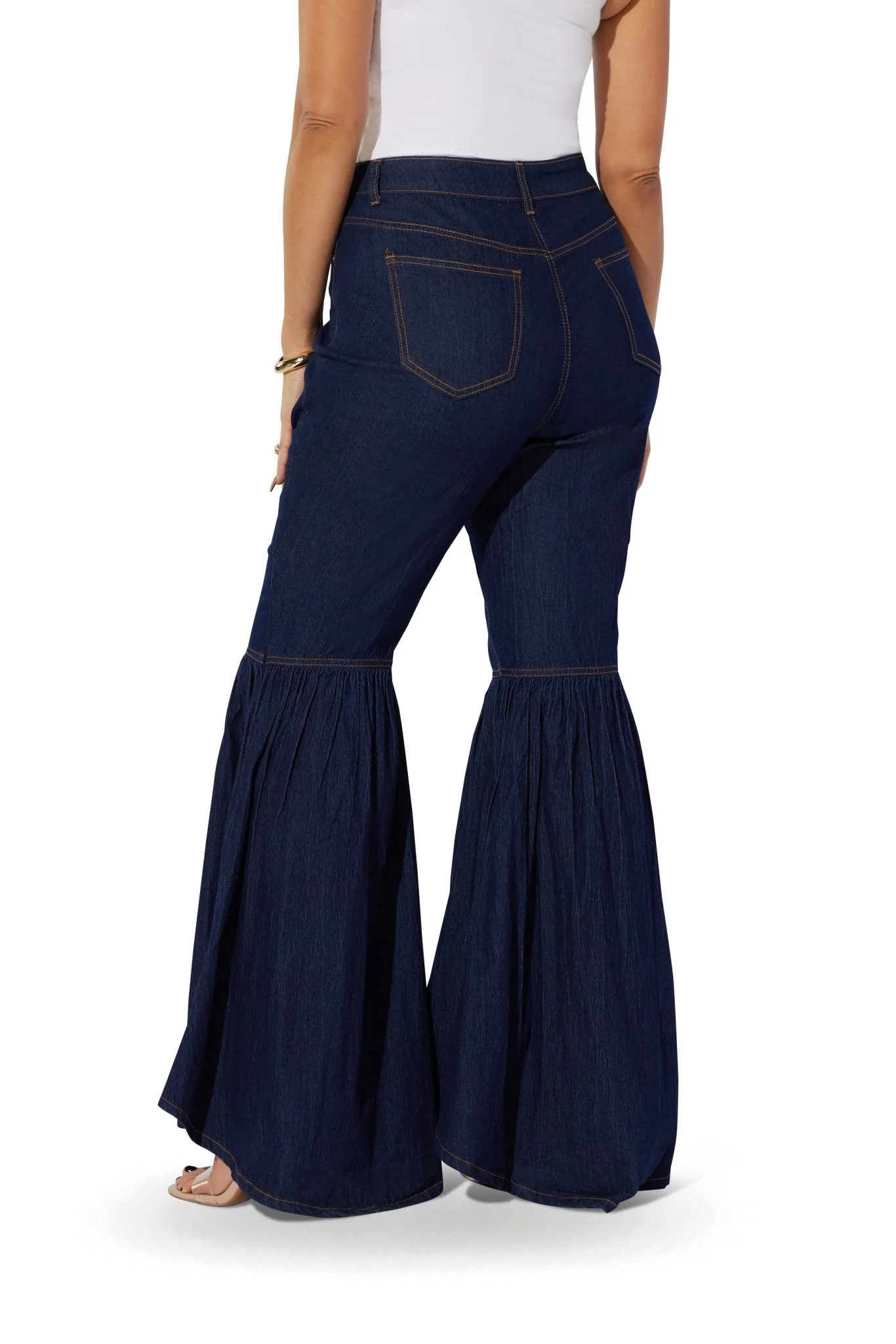 Dark Denim Bell Bottom Jean by Studio EY - Image 2