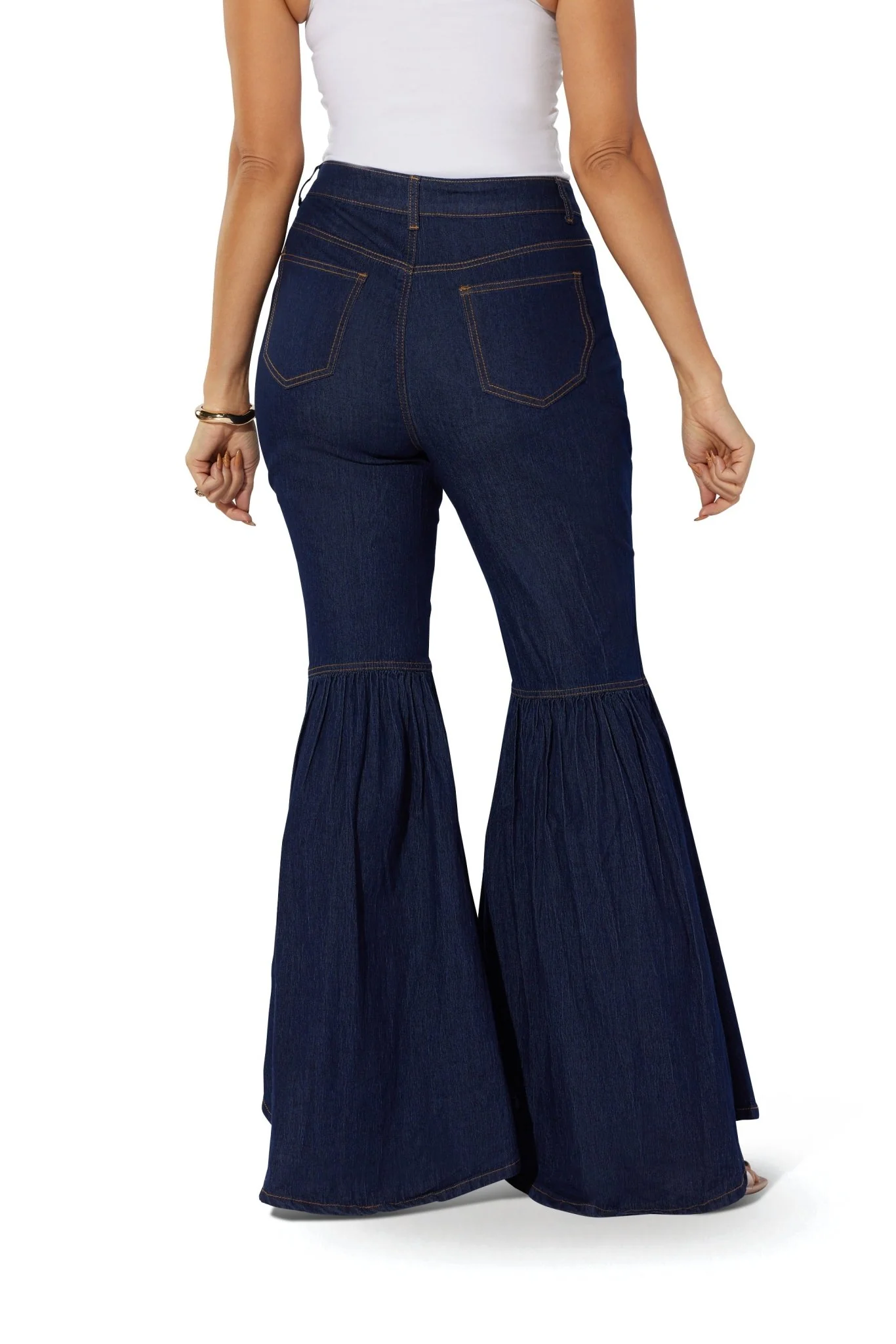 Dark Denim Bell Bottom Jean by Studio EY - Image 3