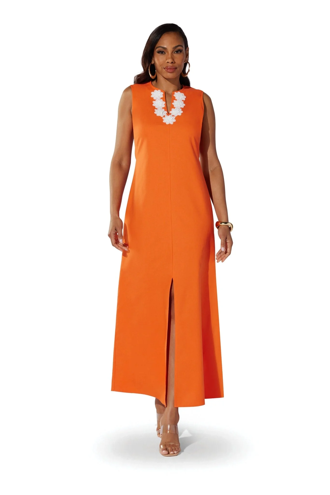 Embroidered Flowers Maxi Dress by Studio EY - Image 2