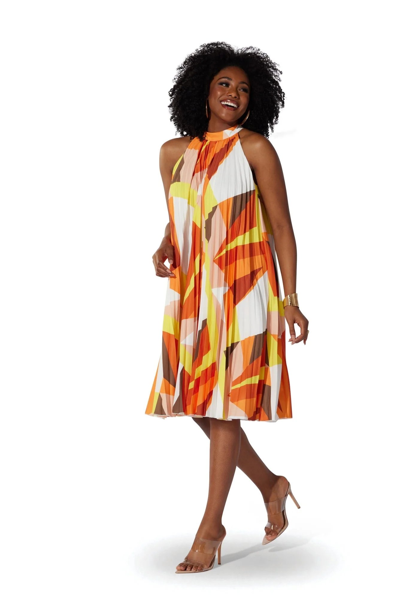 Geo Trapeze Midi Dress by Studio EY - Image 2