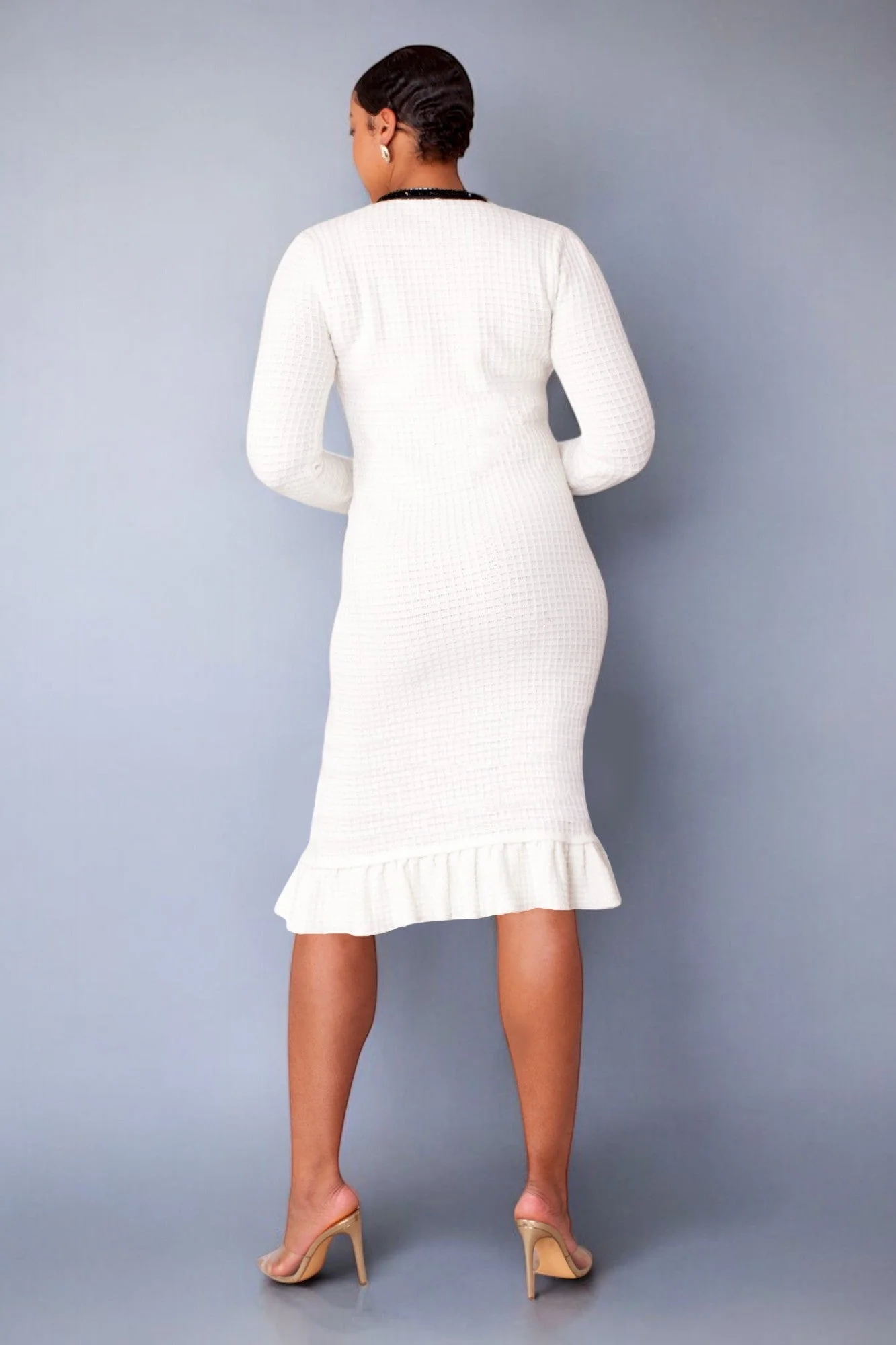 Textured Knit Dress 51000 - Image 2