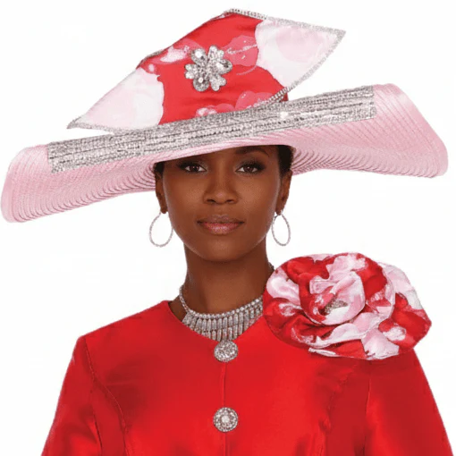 The Emerald Blossom Statement Fascinator & Wide-Brim Dress Hat - H6061 - Image 2