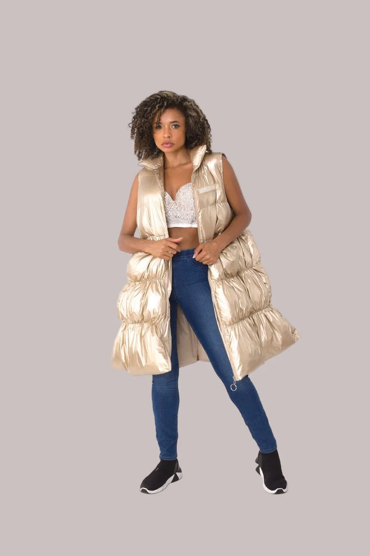 Tiered Puffer Vest - 81585 - Image 7