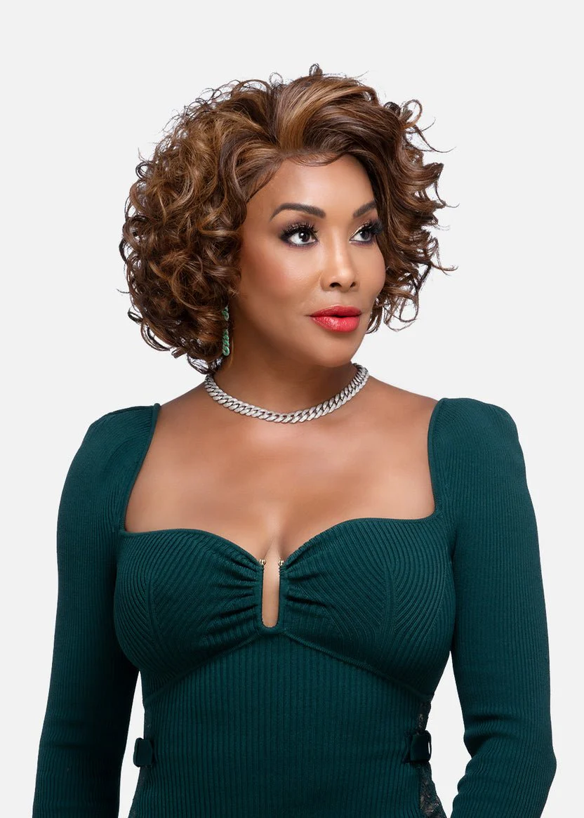 CHILLI-V Spiral Curl Lace Front Bob Wig - Vivica A. Fox - Image 2