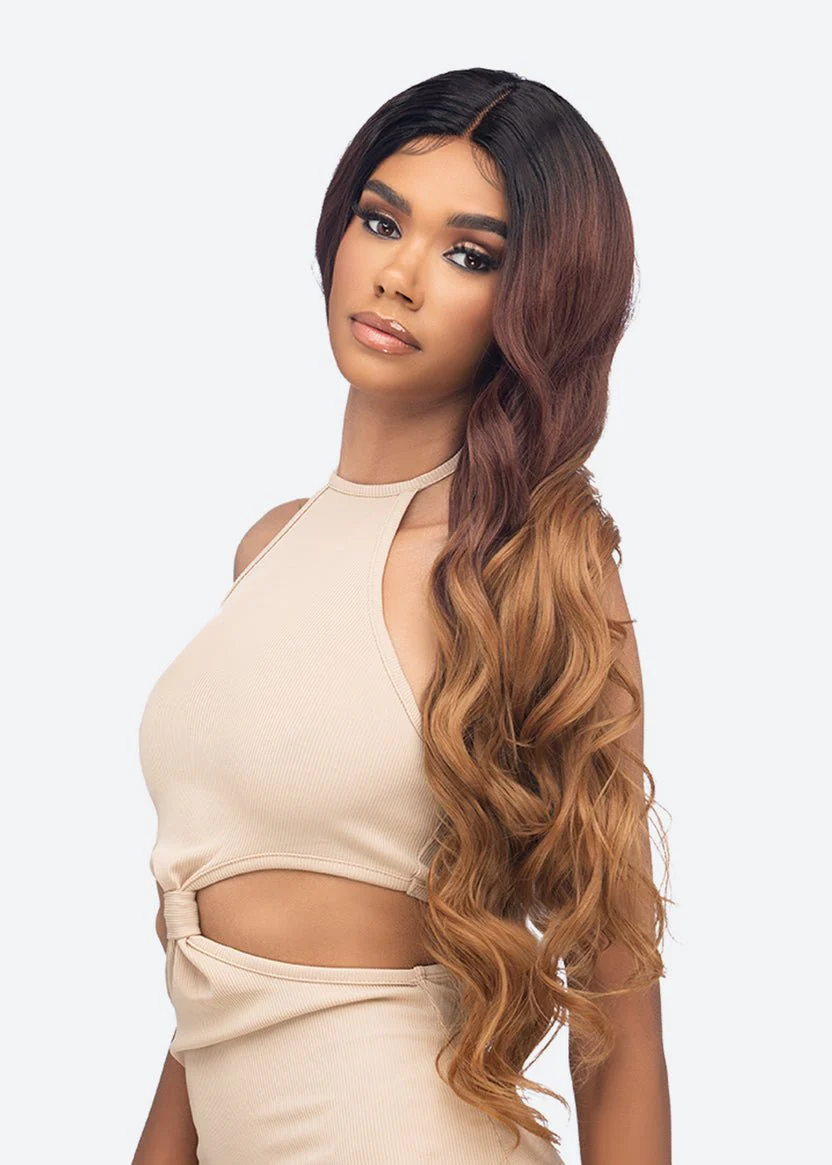 HBL-LUNA 30" Ocean Wave Human Hair Blend Lace Wig - Vivica A. Fox - Image 2