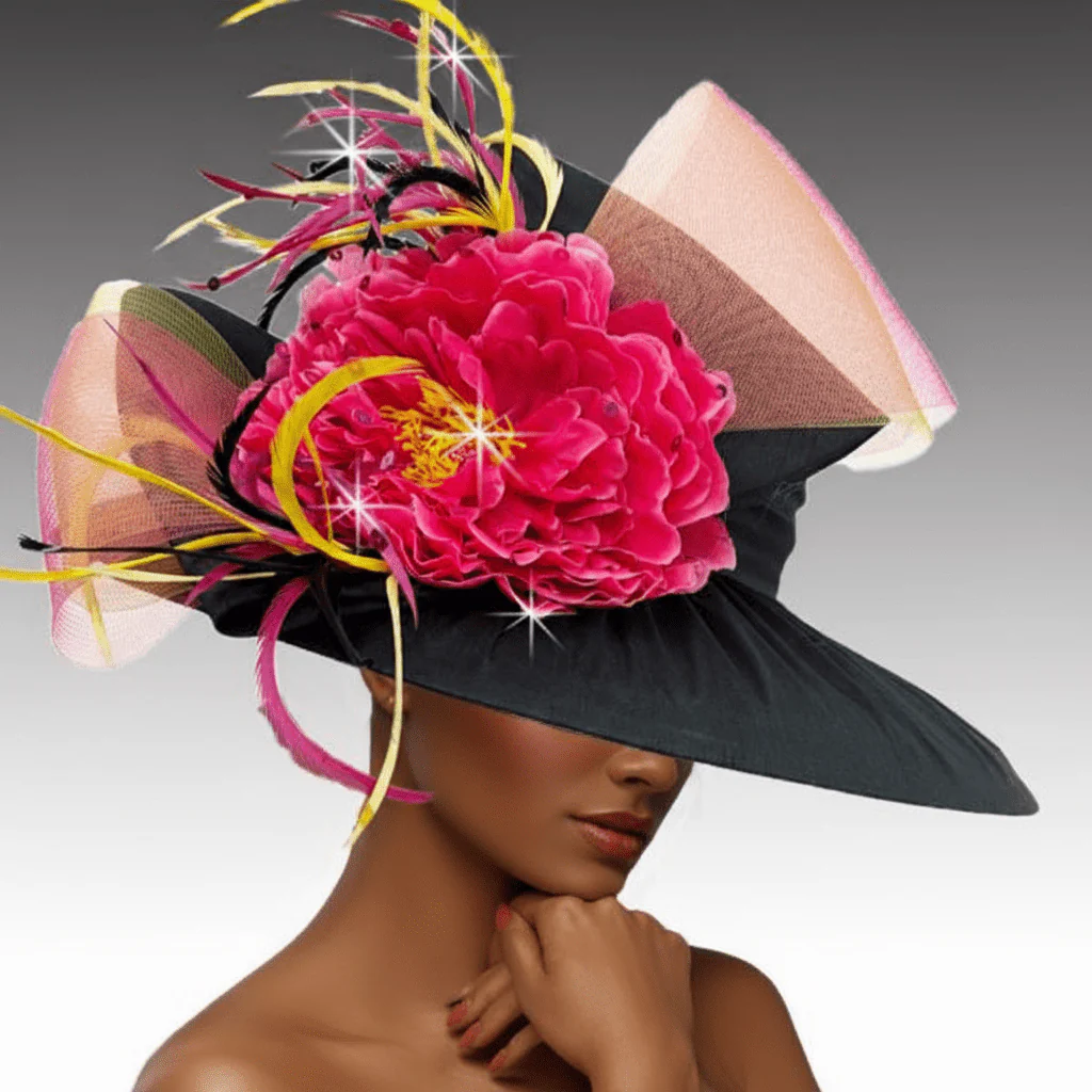Balmoral Shantung Wide Brim Church Hat - Whittall & Shon