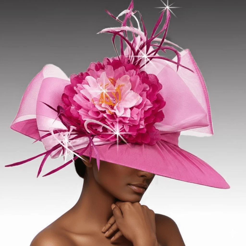 Balmoral Shantung Wide Brim Church Hat - Whittall & Shon - Image 2