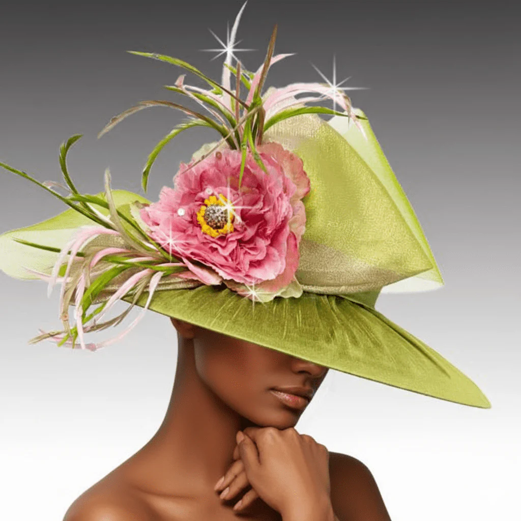 Balmoral Shantung Wide Brim Church Hat - Whittall & Shon - Image 3