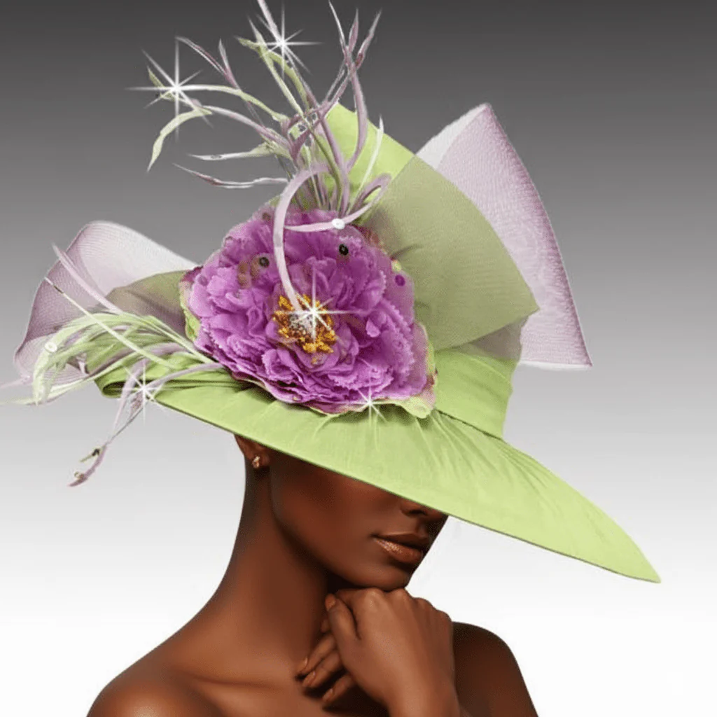 Balmoral Shantung Wide Brim Church Hat - Whittall & Shon - Image 4