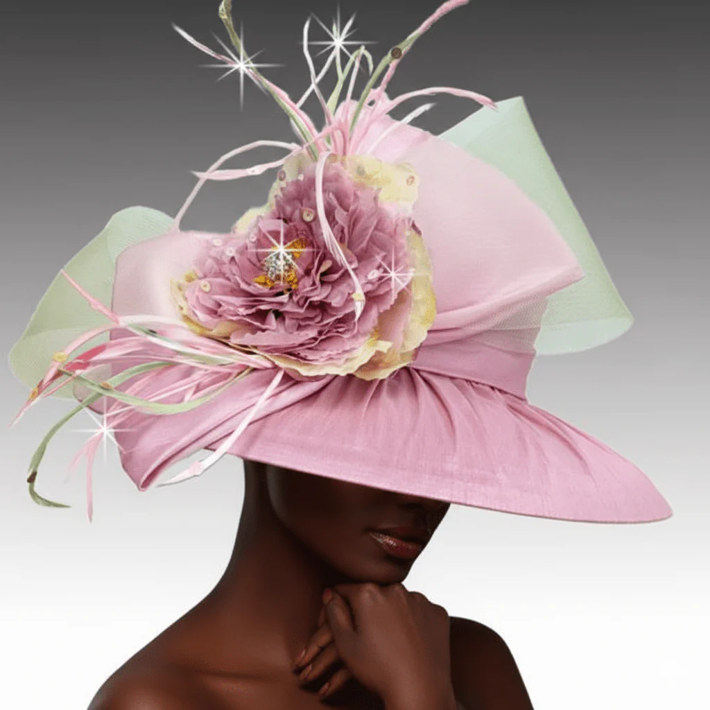 Balmoral Shantung Wide Brim Church Hat - Whittall & Shon - Image 5