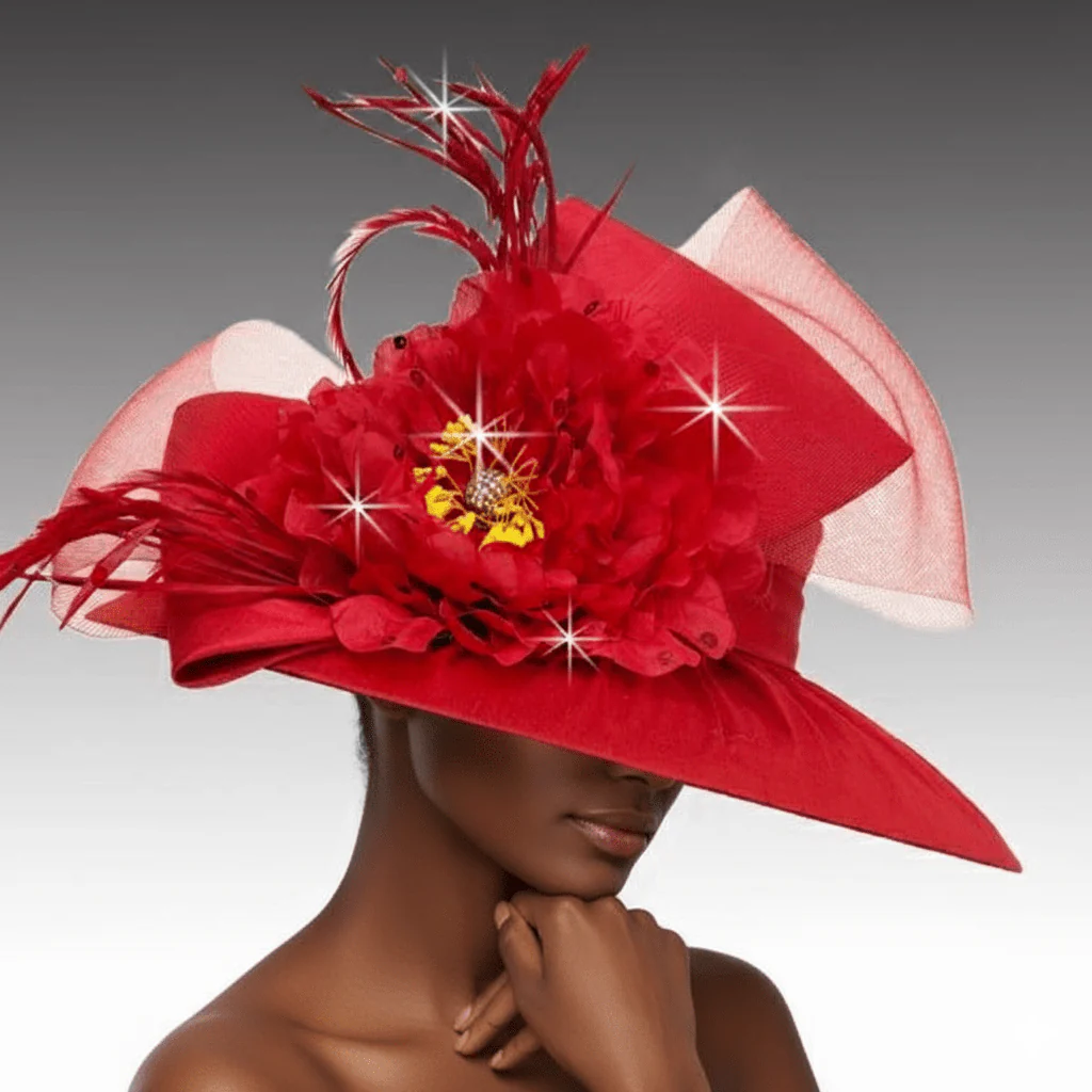Balmoral Shantung Wide Brim Church Hat - Whittall & Shon - Image 6