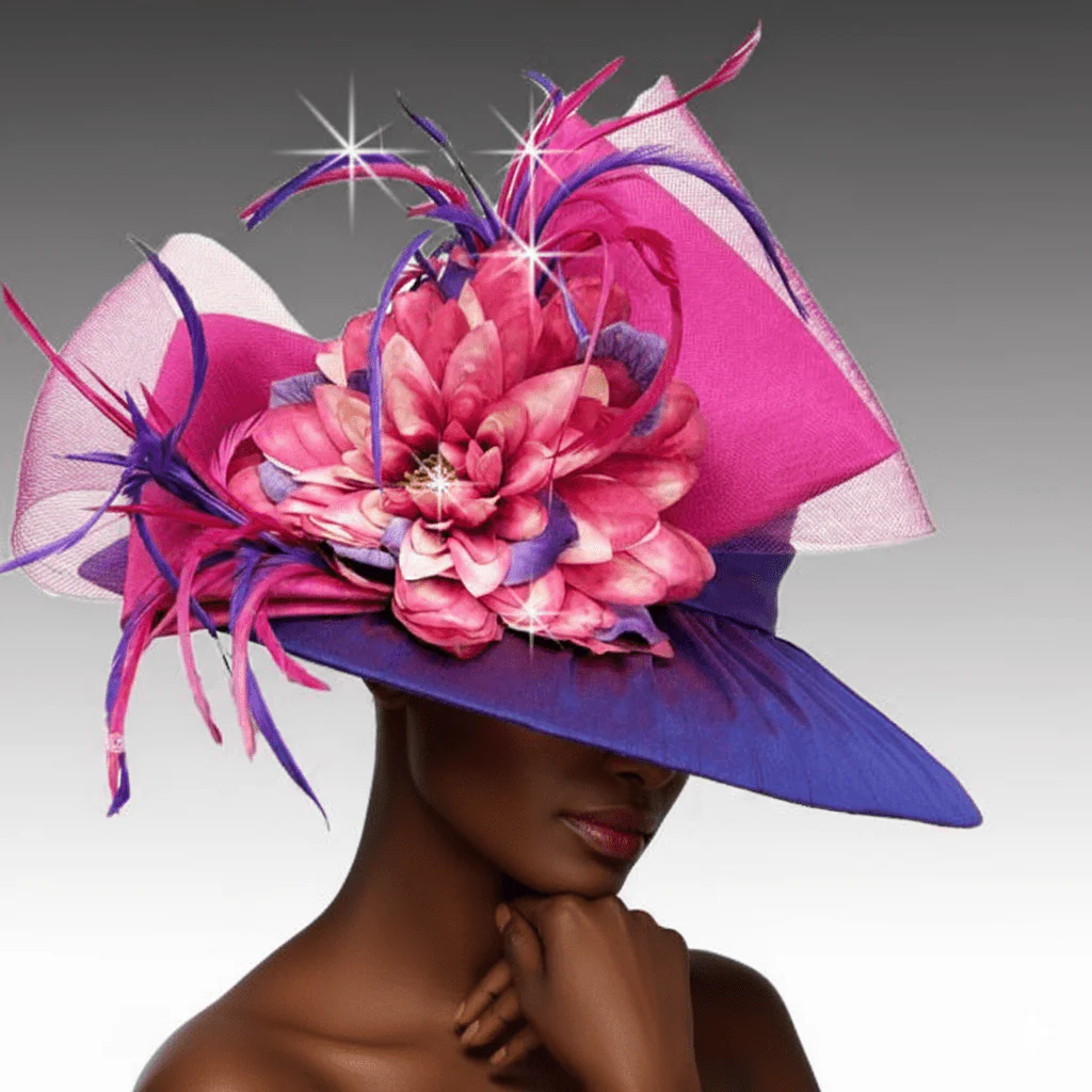 Balmoral Shantung Wide Brim Church Hat - Whittall & Shon - Image 7