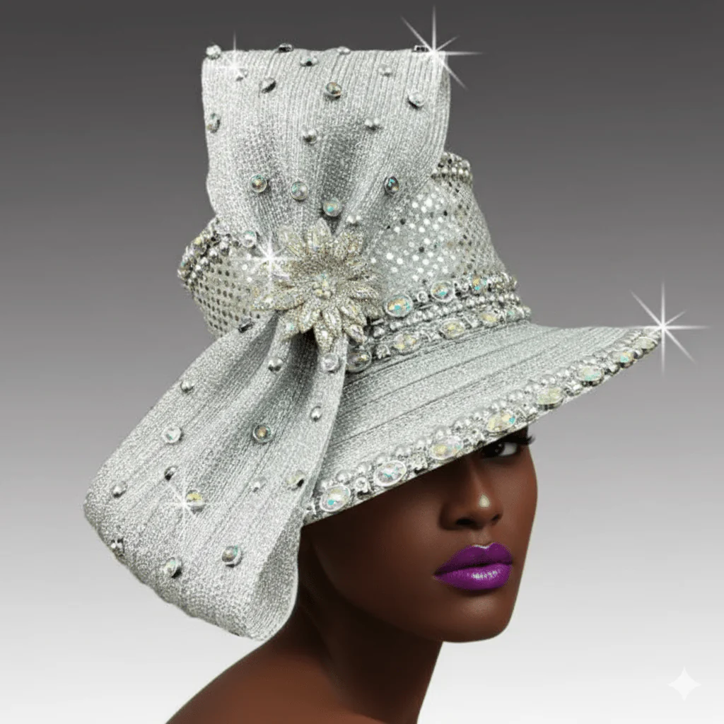 Canterbury Crystal Bucket Church Hat - Whittall & Shon - Image 2
