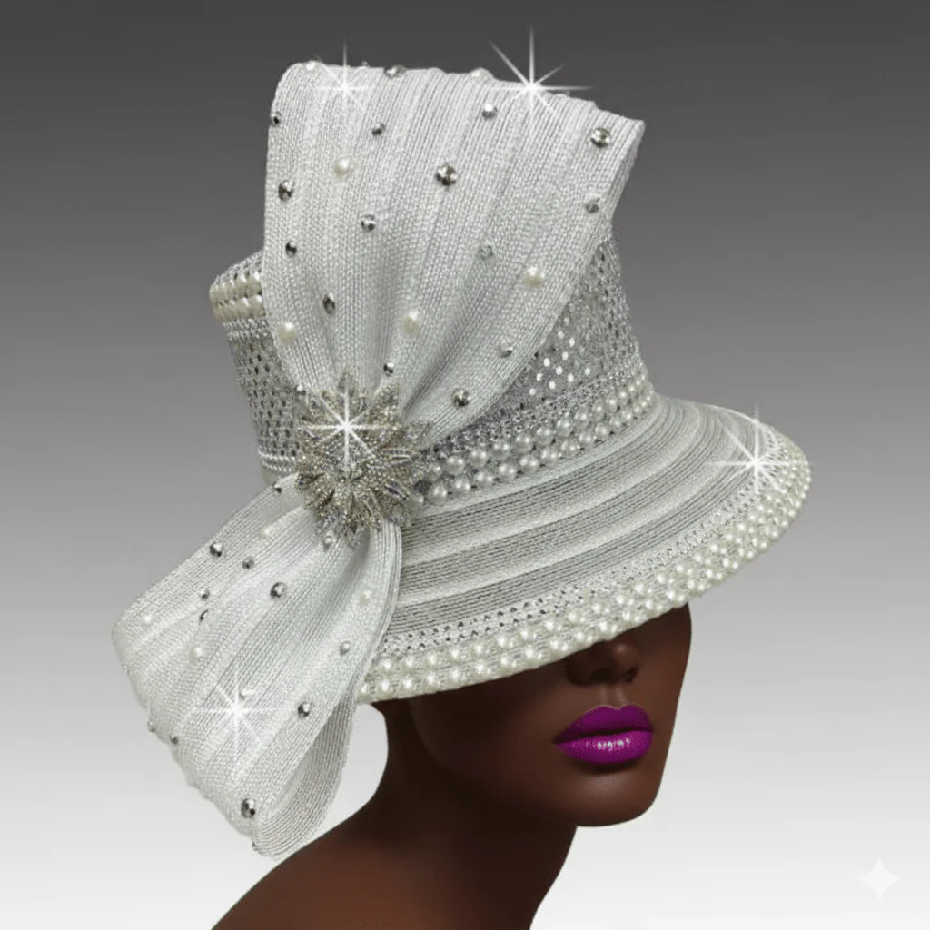 Canterbury Crystal Bucket Church Hat - Whittall & Shon - Image 3